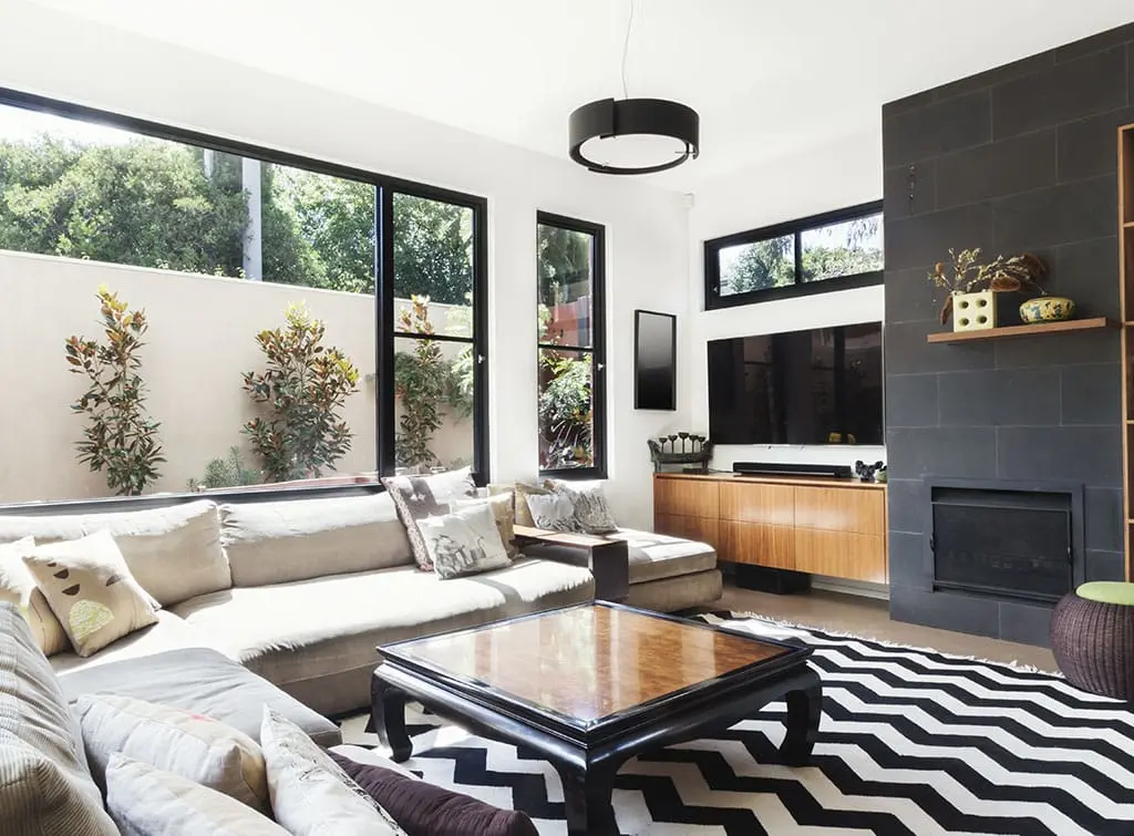 choosing an accent wall in a living room