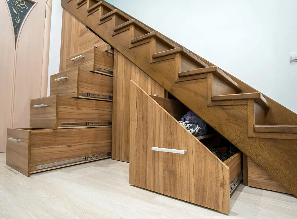 Under stairs storage ideas