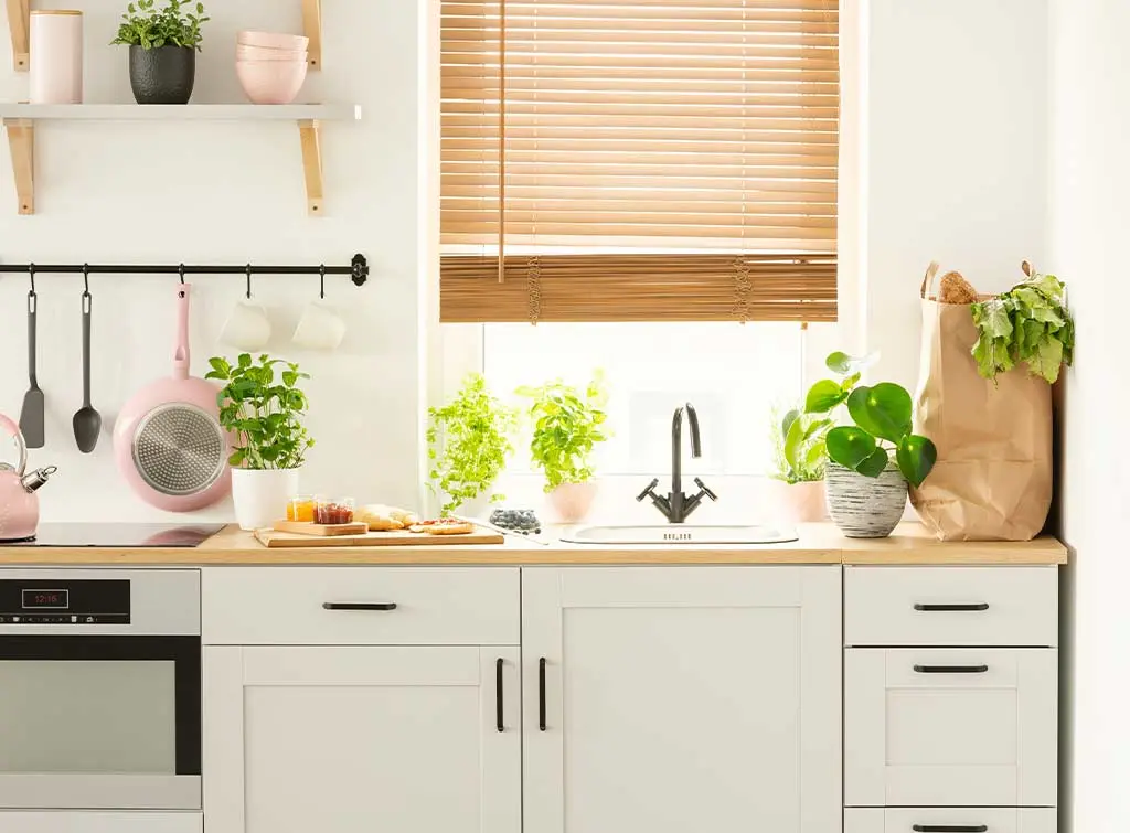 cream colour kitchen cabinet ideas with wood