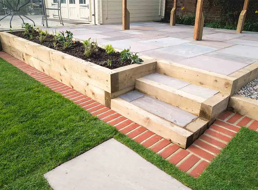 Raised flower beds