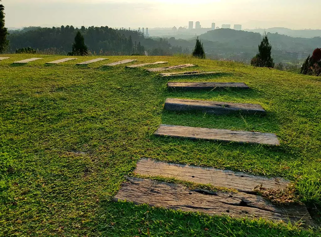 How to build sleeper steps on a slope
