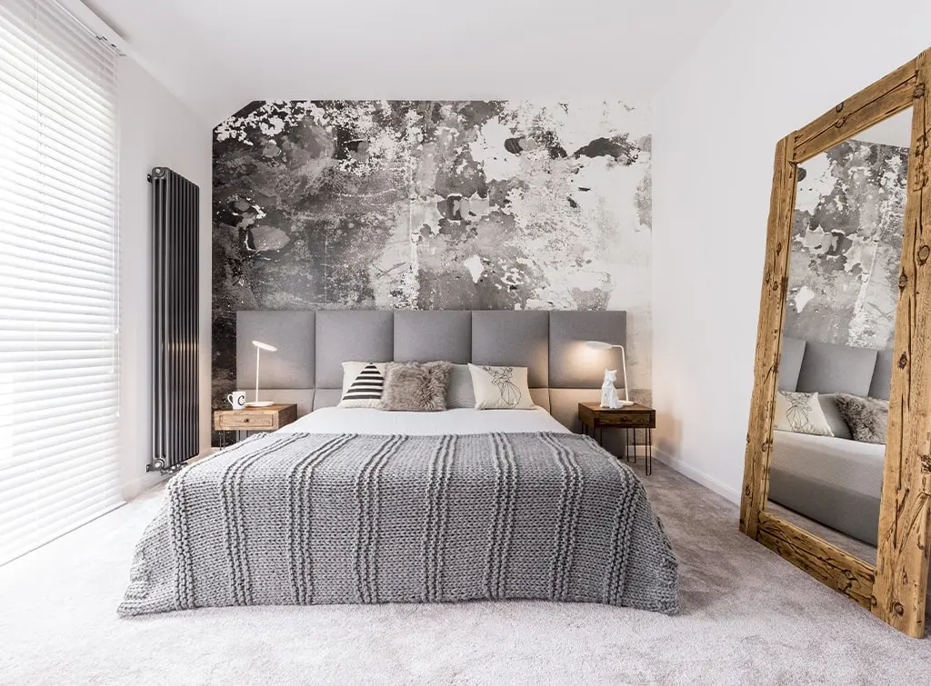 Monochrome ideas for bedroom walls