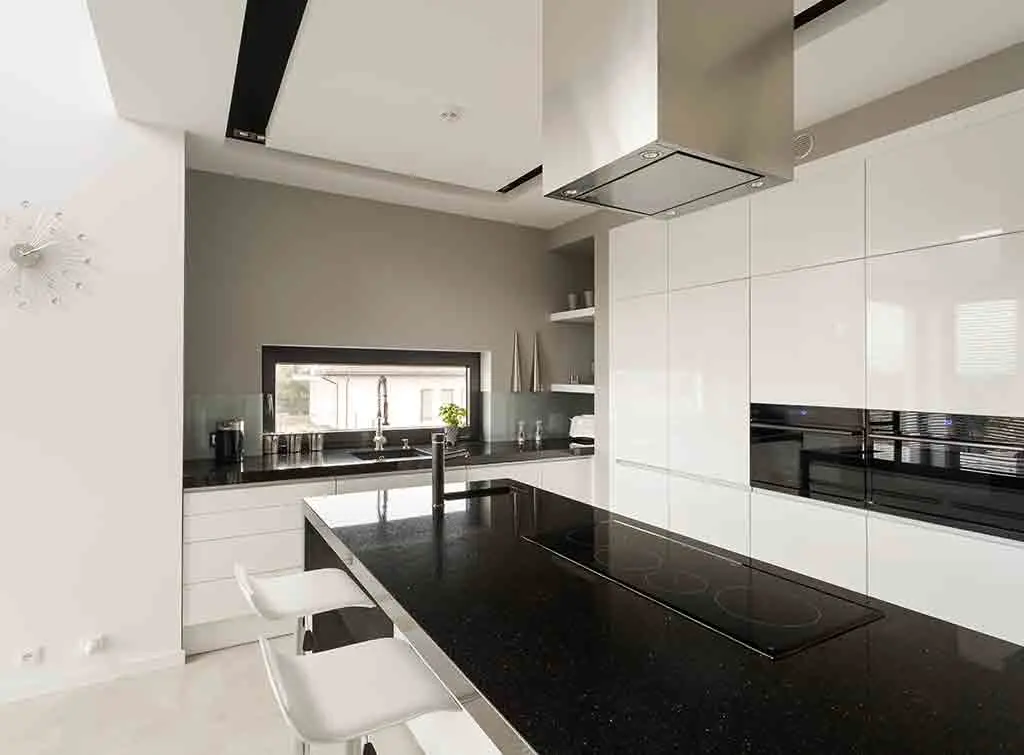 monochrome kitchen ideas cream cabinets