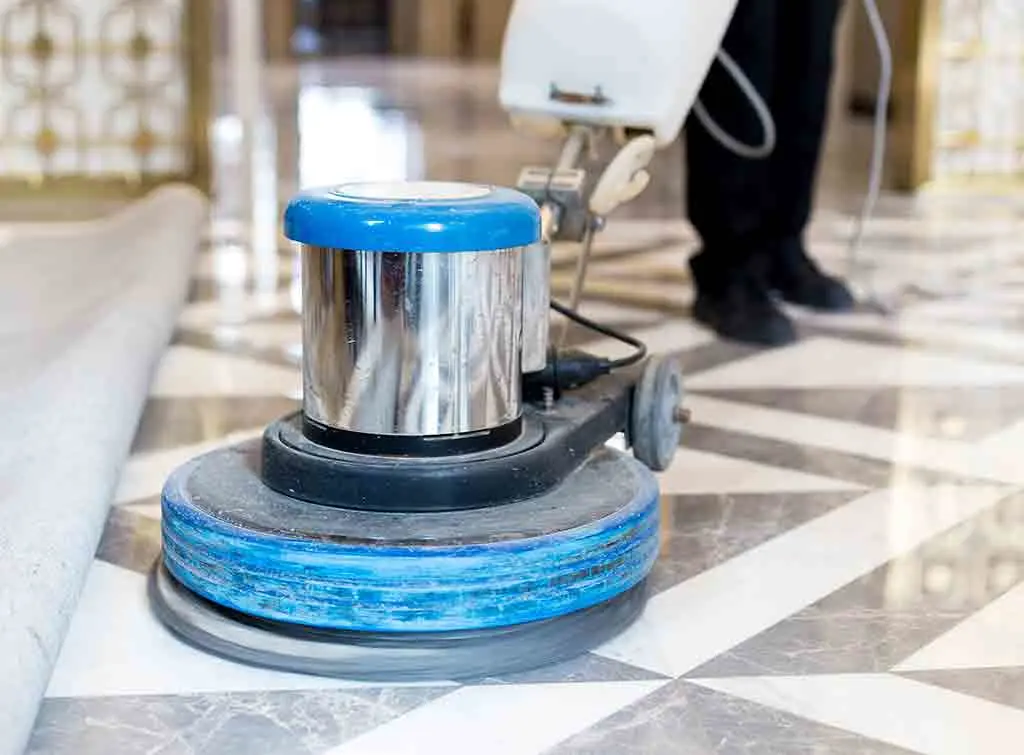 Stone floor cleaning