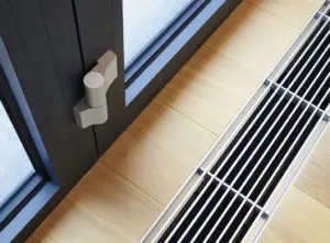 Heat a conservatory in winter with floor heating vents