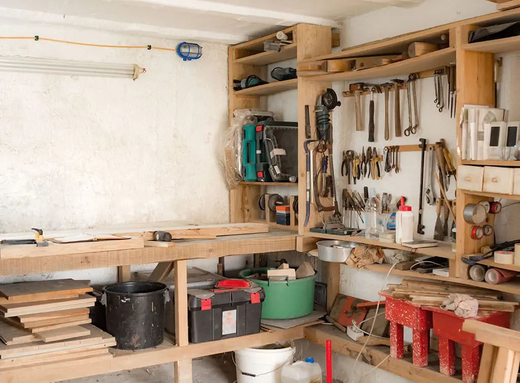 diy garage shelves