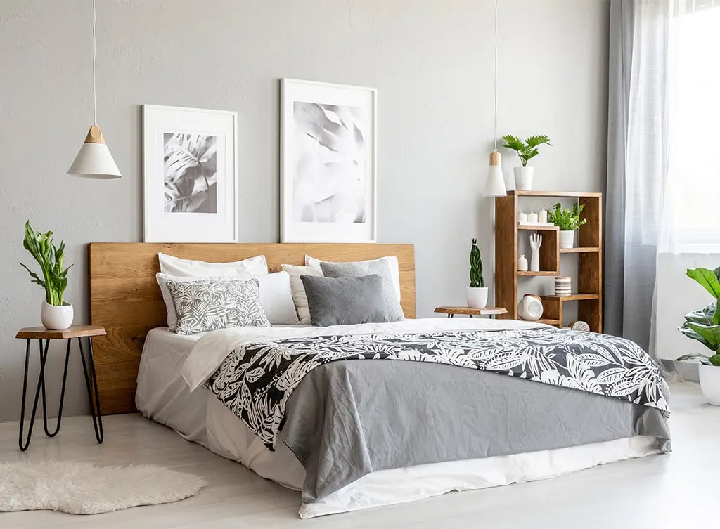 silver grey bedroom walls