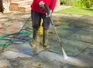 how to clean patio slabs with pressure washer