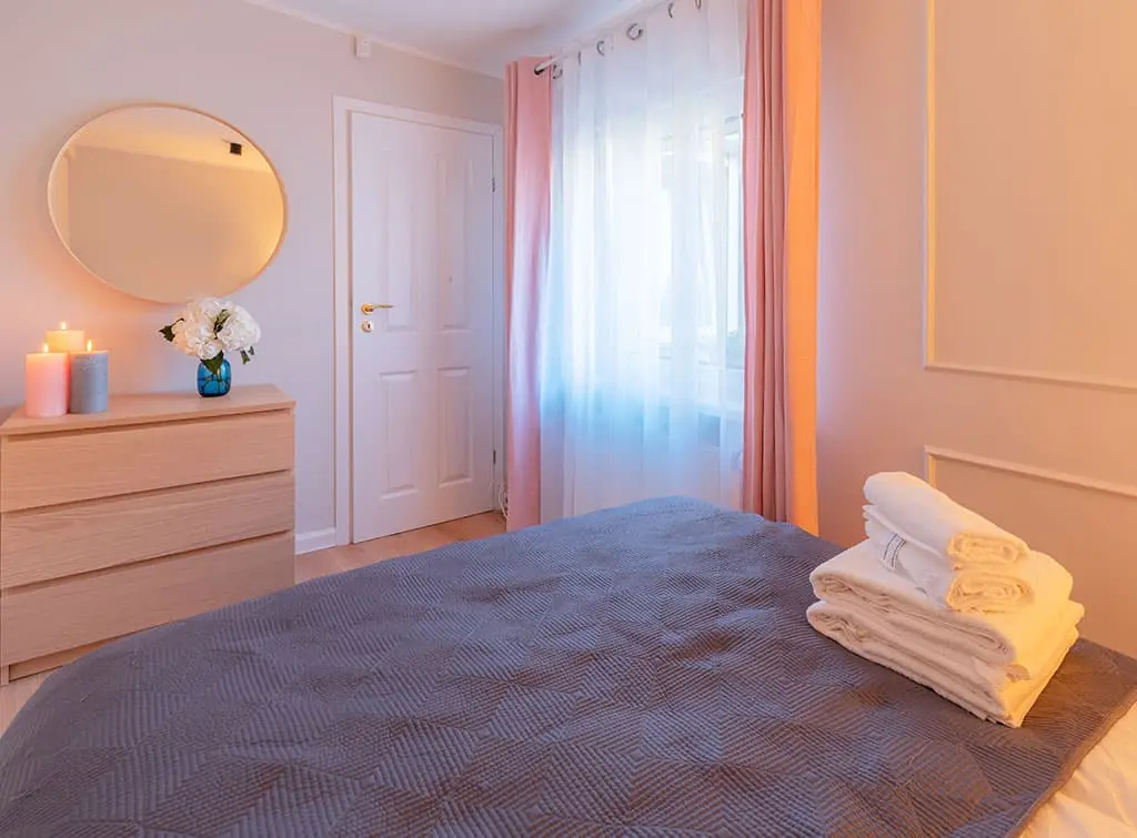 pale pink bedroom