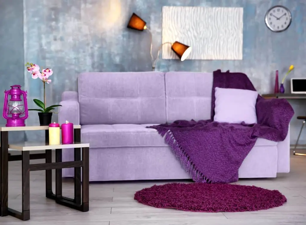 pale purple sofa bed
