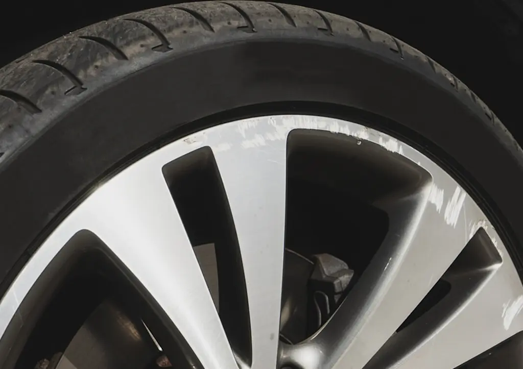Alloy wheel in need of repair