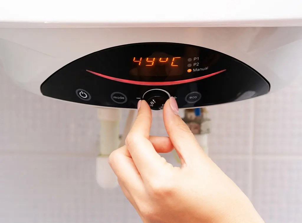 Electric boiler display