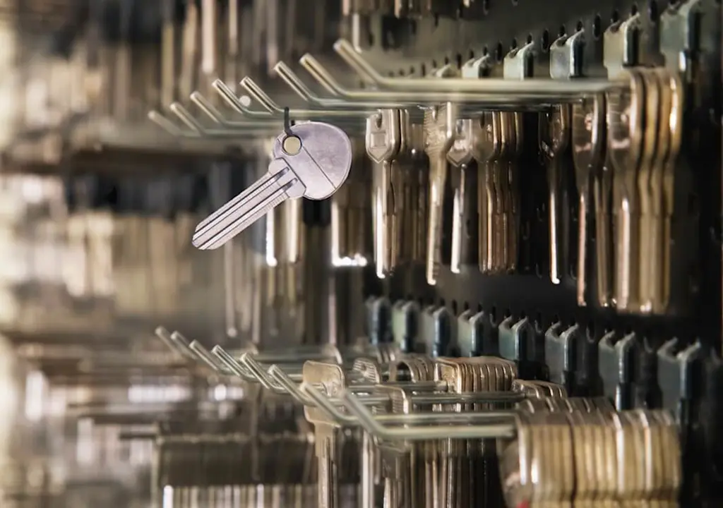 Cut key waiting for collection