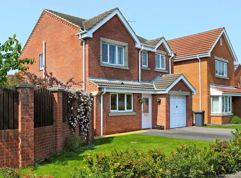 tarmac driveway and front garden