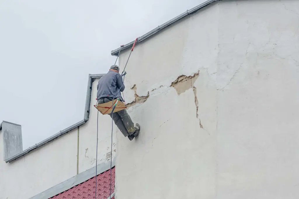 How to repair an outside wall