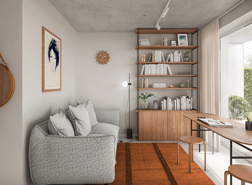 make a feature of corner bookshelf ideas