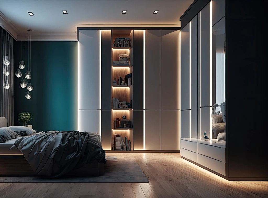 Back-lit-built-in-wardrobes