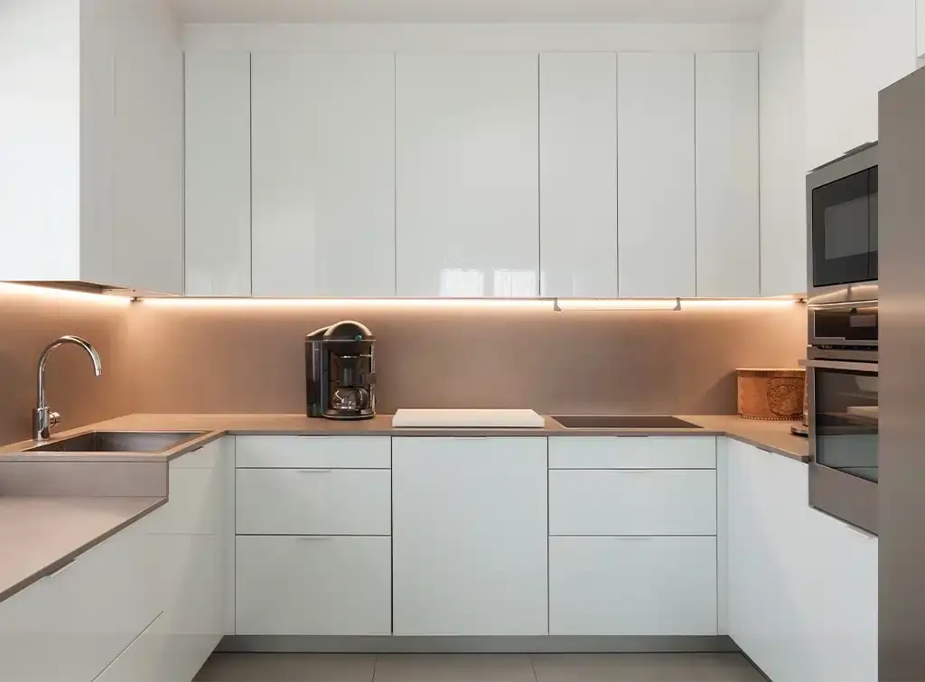 handle free cabinets for small kitchen ideas
