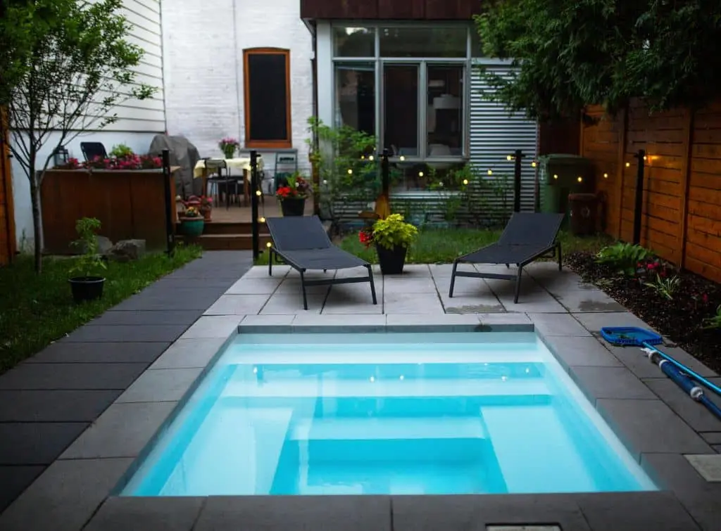 Small pool design for UK garden. Checkatrade blog: small swimming pool ideas
