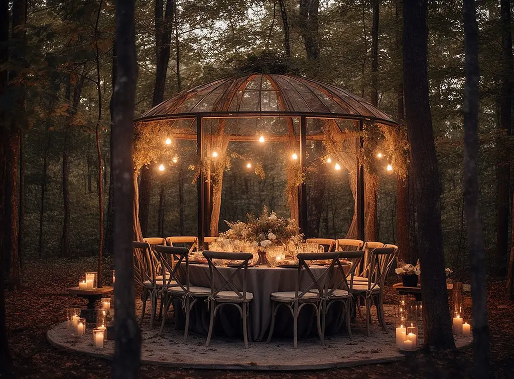 pretty lighting for gazebo