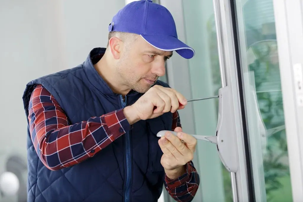 repair work on patio door handle