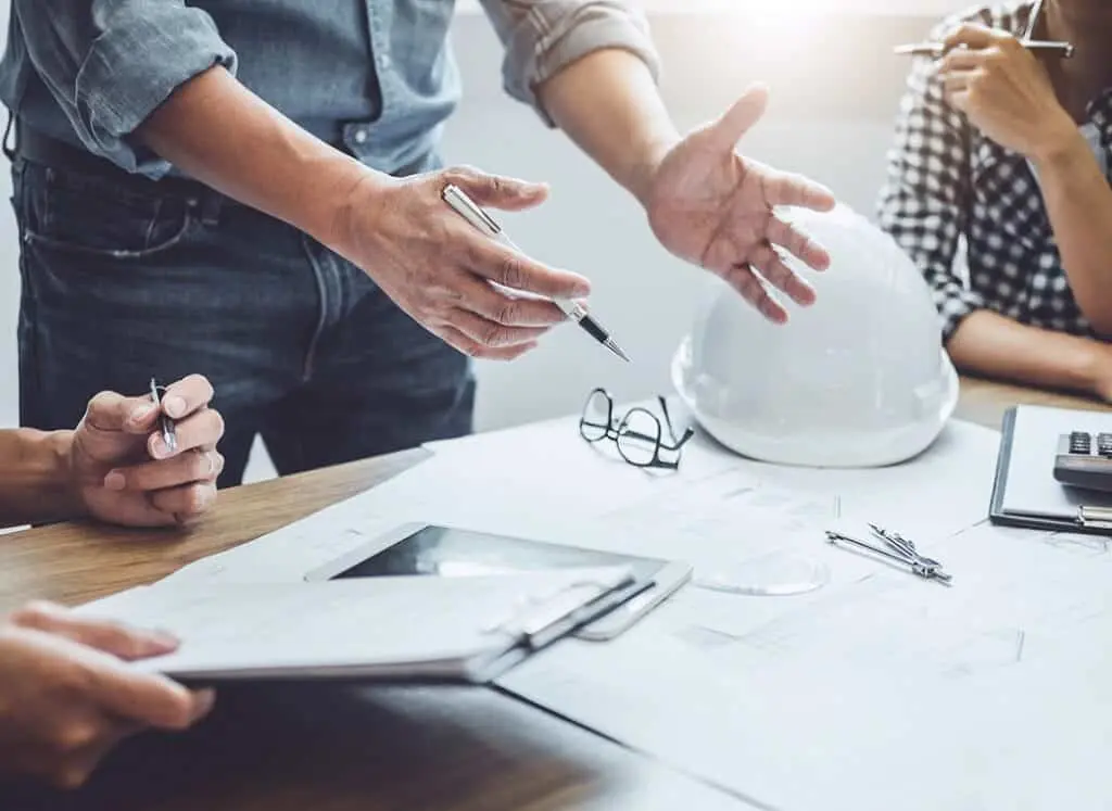 business discussion for growing a construction company