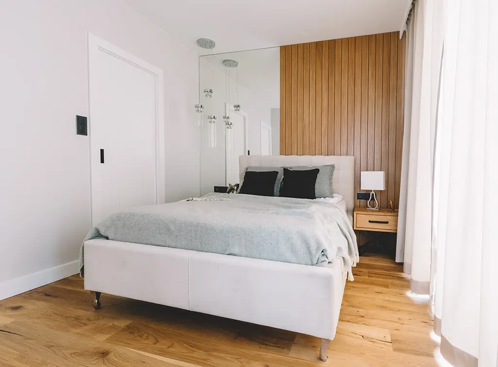 Wall panelling for a small box bedroom