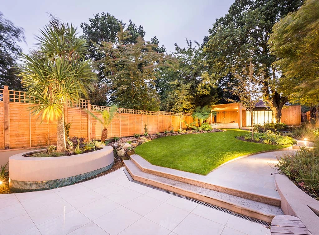 plant trees in a raised border 