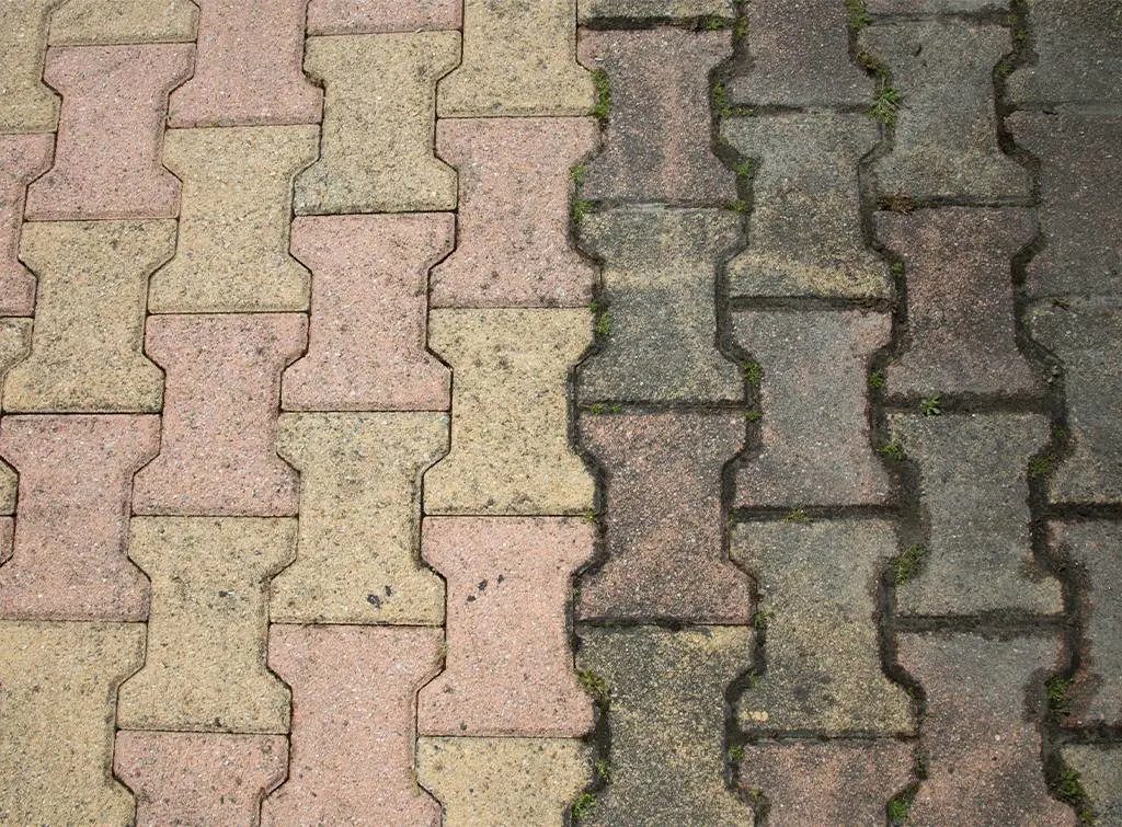 Patio clean comparison 