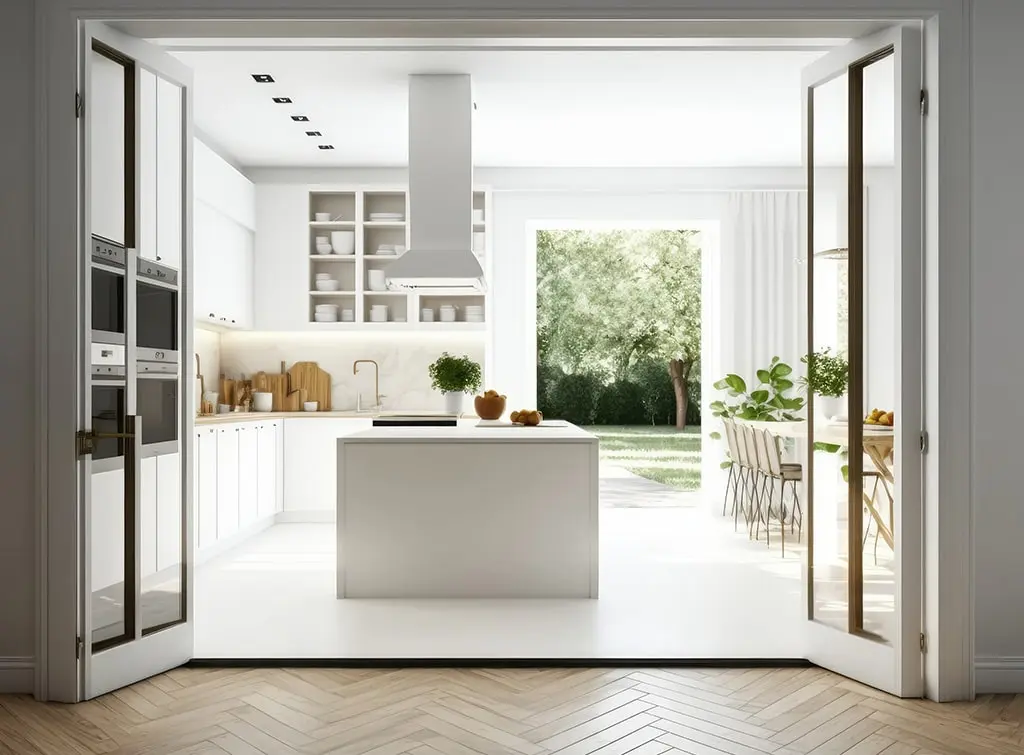 A modern kitchen remodel 