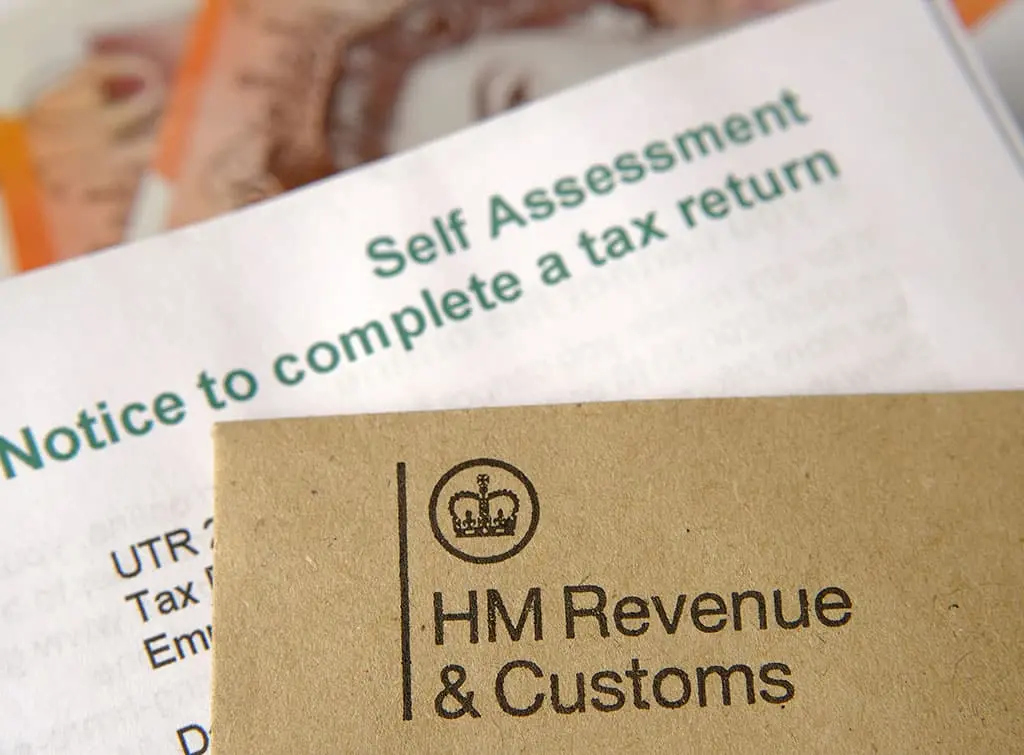 HMRC self assessment paperwork