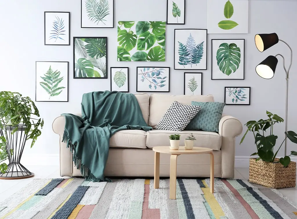 framed botanical artwork