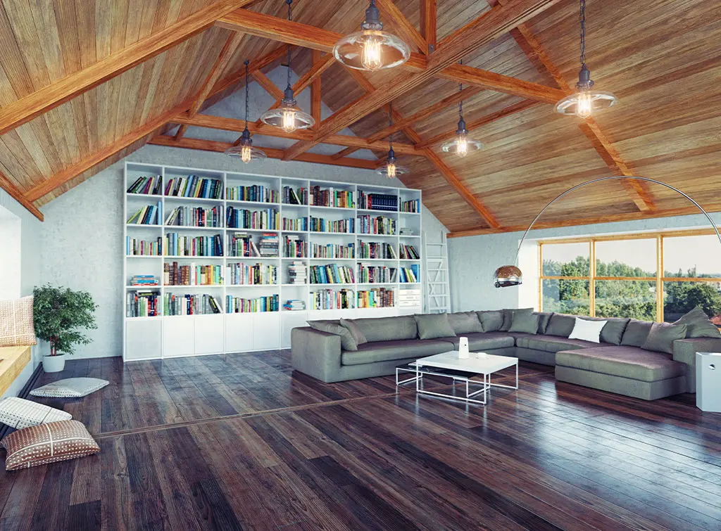 loft storage set up