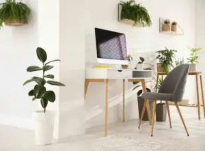how to set up a home office in a small space