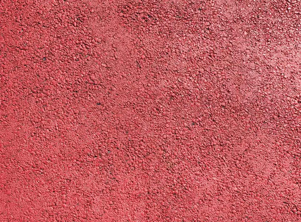 red coloured tarmac