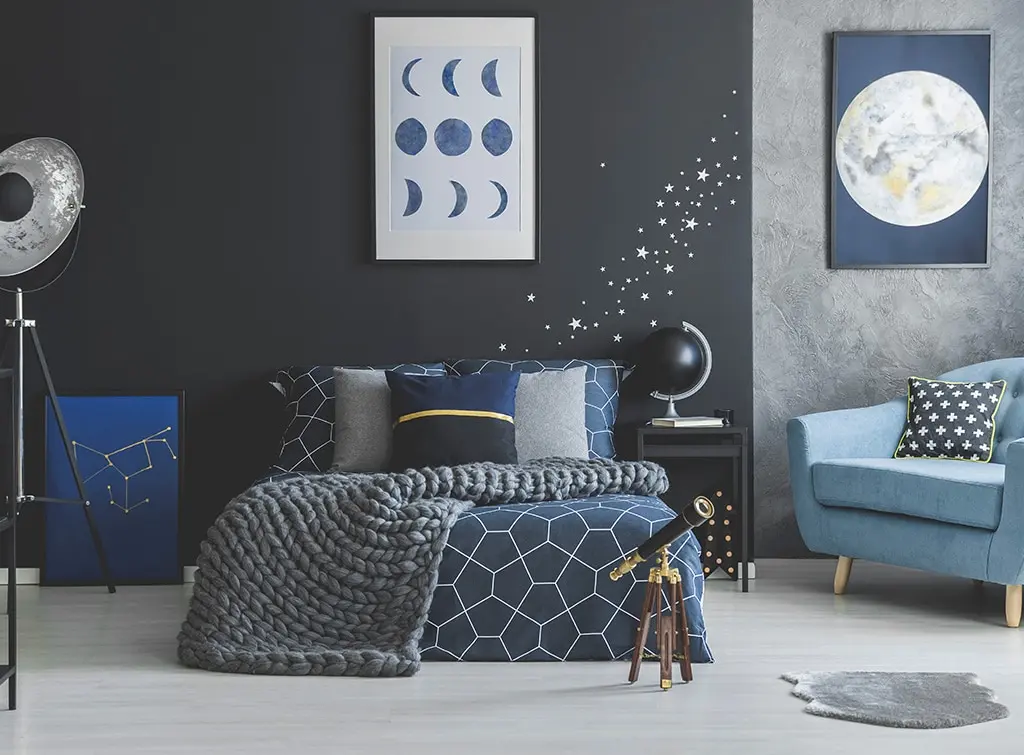 Navy bedroom ideas stars