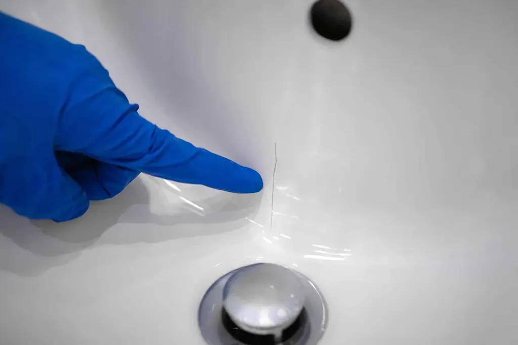 How to fix a cracked sink