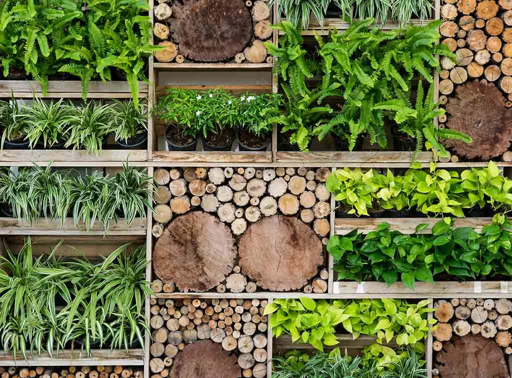 Log store ideas - log wall