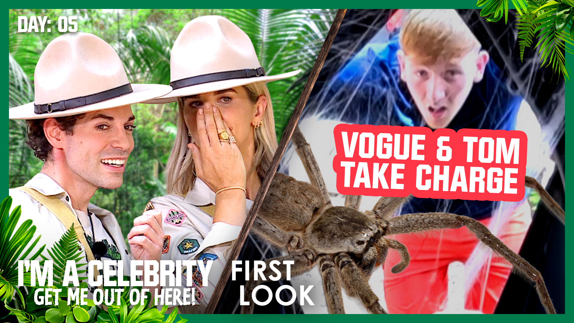 First Look: Vogue Williams and Tom Read Wilson take charge of ‘Camp Fright’