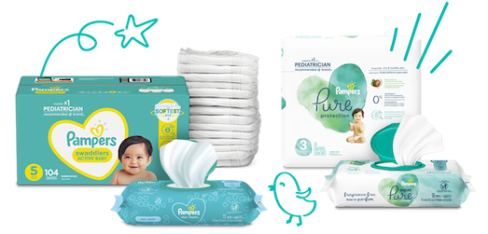 Pampers Toddler Diapers and Wipes