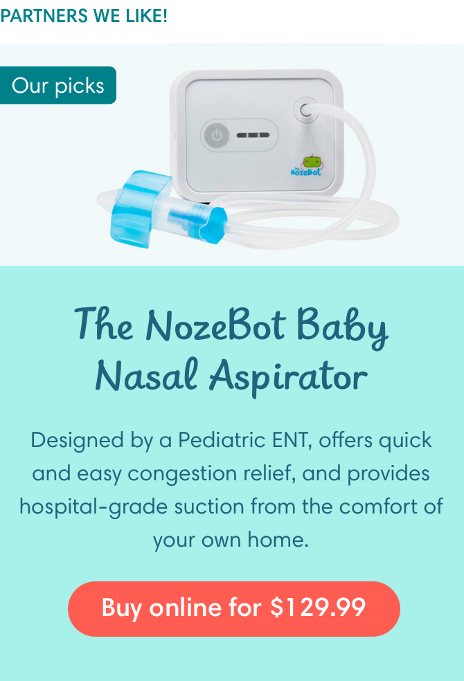 MOST EXPENSIVE BABY NASAL ASPIRATOR] - The NozeBot by Dr. Noze Best 