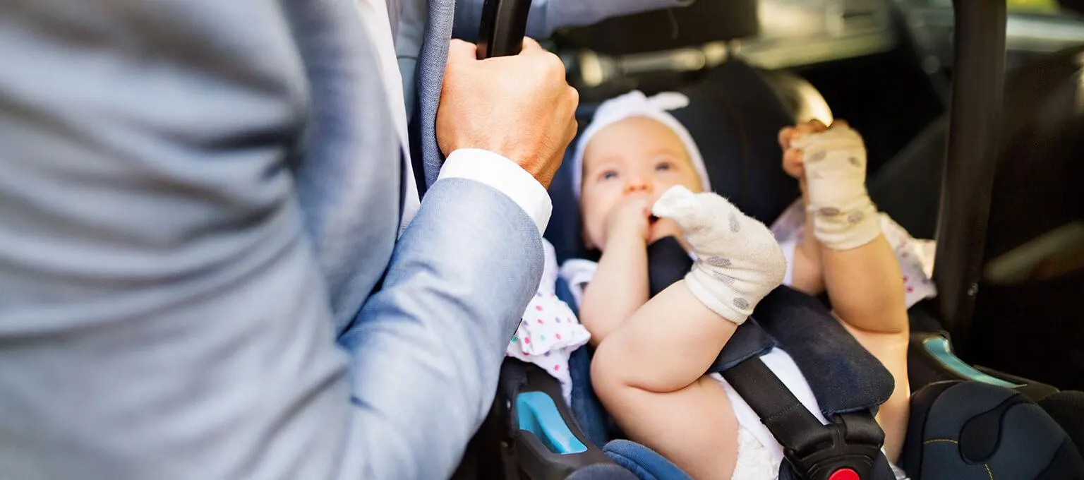 Baby in car seat