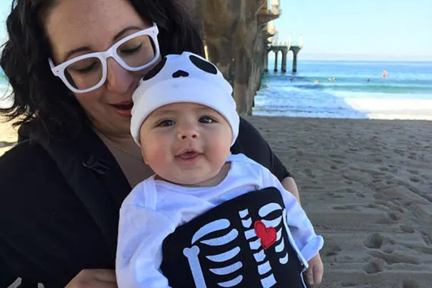 Skeleton Baby Carrier Costume