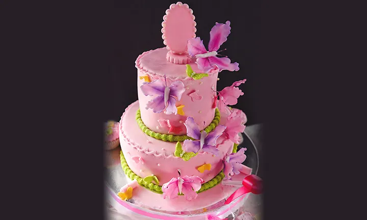 Butterfly Baby Shower Cake