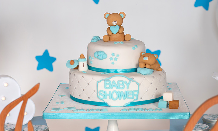 Vibrant Baby Shower Cake ( 2 Pounds ) - Your Koseli Celebrations
