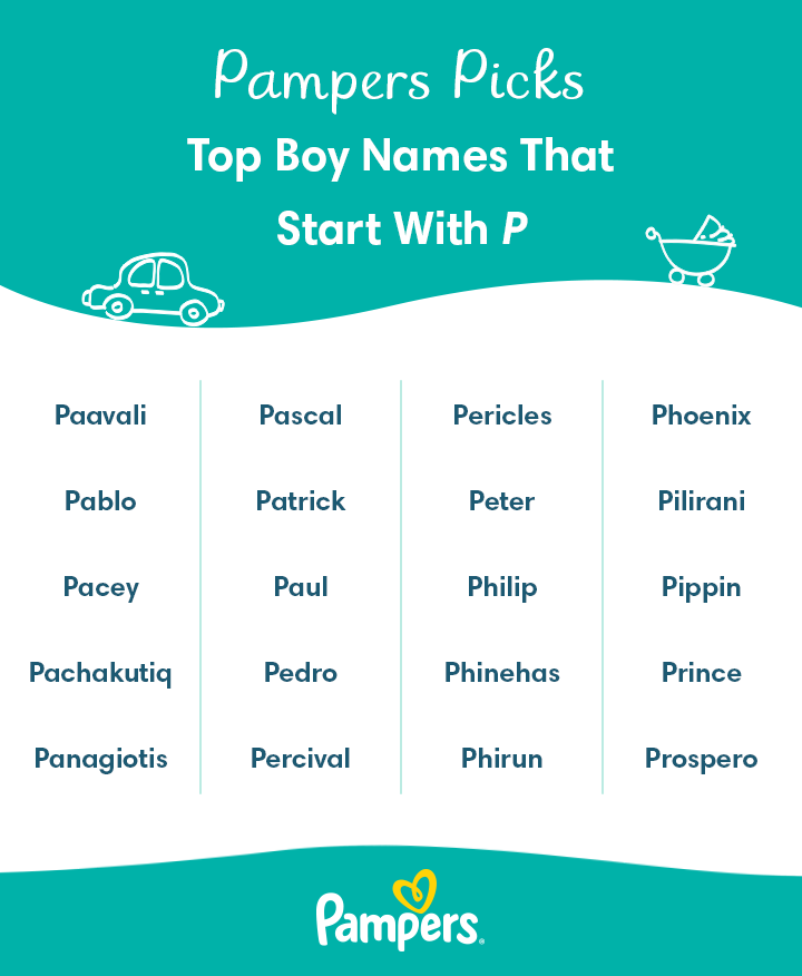 Top Baby Boy Names That Start With P Pampers
