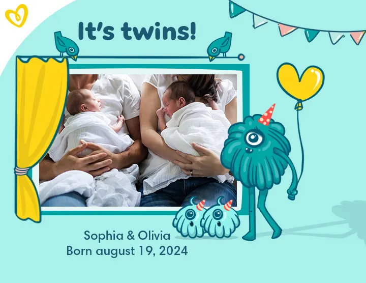 US Pampers Birth Announcement TWINS 20240419