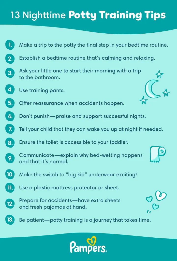 13 Nighttime Potty Training Tips and Tricks | Pampers
