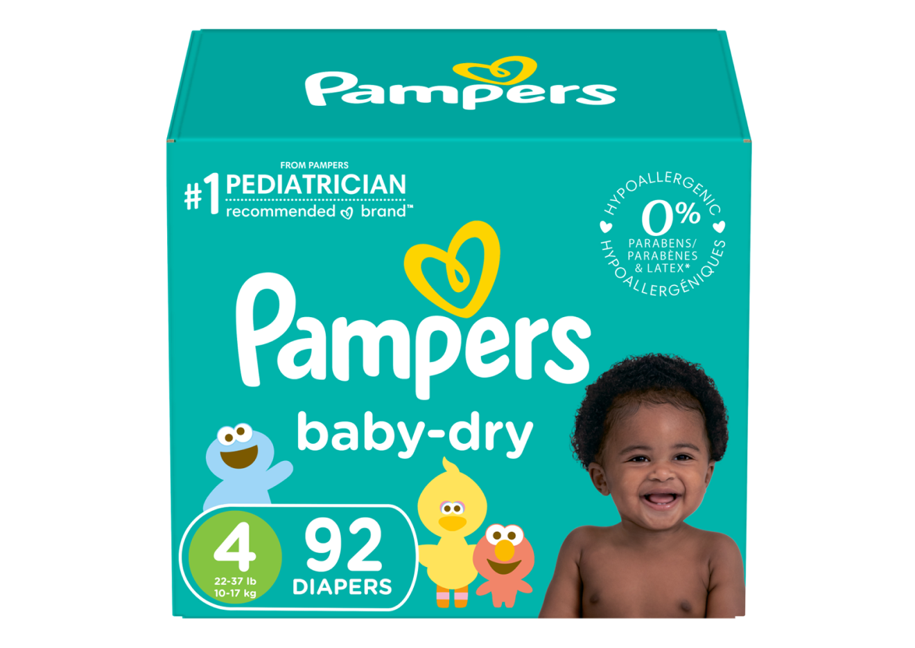 Image of the Pampers Baby Dry box