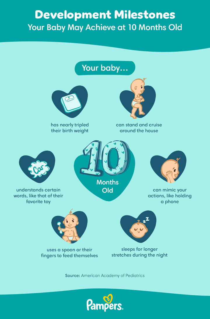 10 Month Old Baby Milestones Sleep and Feeding Pampers